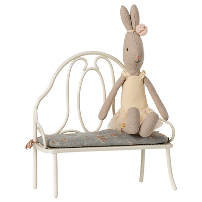 Maileg Vintage Bench Miniature, Off-White