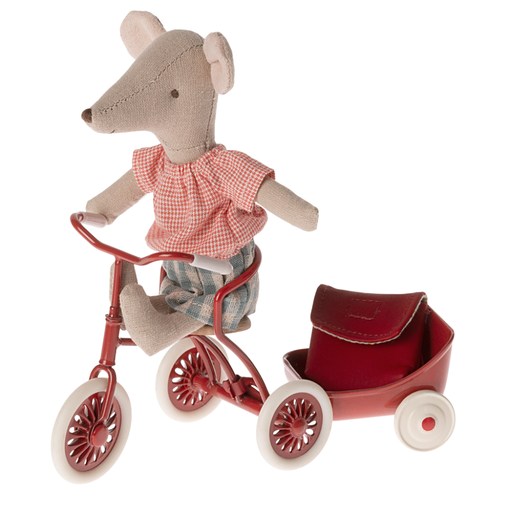 Maileg Tricycle Mouse, Big Sister, Red