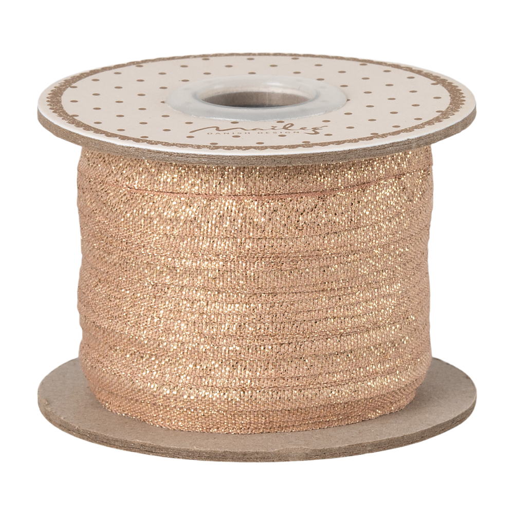 Maileg Ribbon 25m - Vintage Rose/ Gold