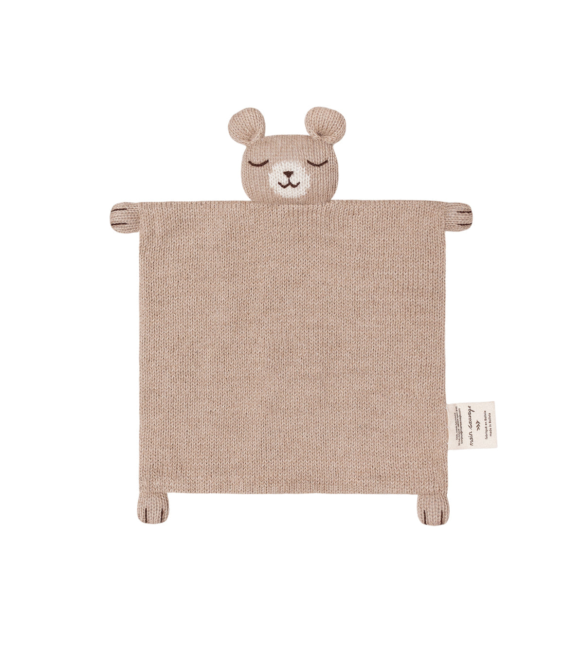 KNIT CUDDLE CLOTH - TEDDY SAND