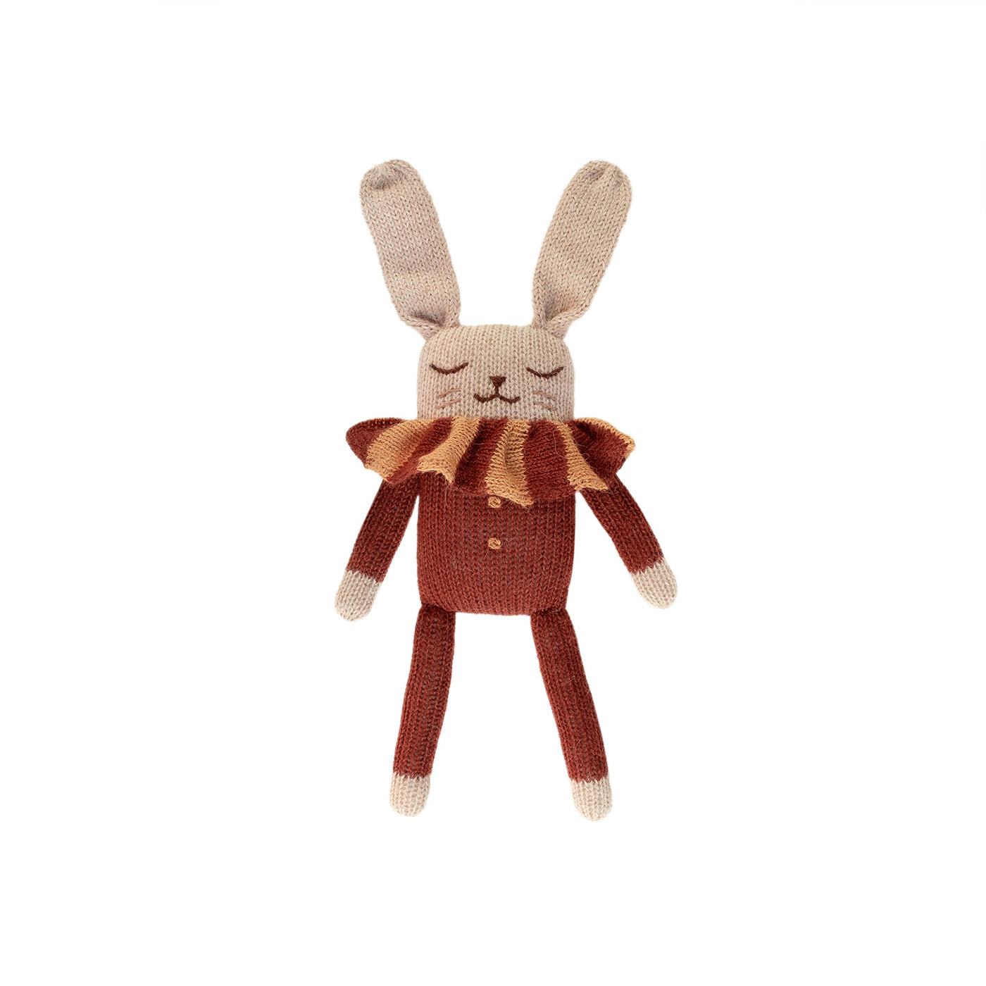 MAIN SAUVAGE BUNNY KNIT TOY - SIENNA STRIPED COLLAR