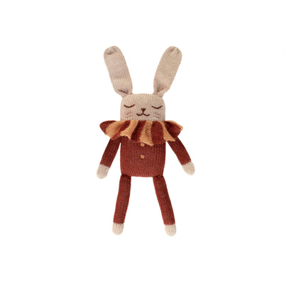 MAIN SAUVAGE BUNNY KNIT TOY - SIENNA STRIPED COLLAR