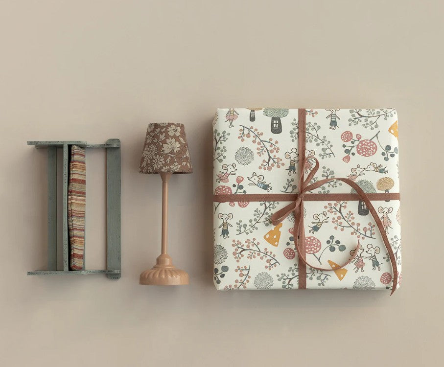 Maileg Gift Wrap - Mice Party 10m
