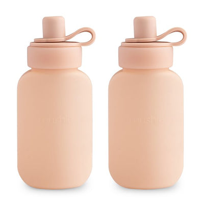 Mushie Silicone Puree Pouch 2-pack - Blush