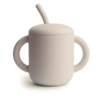 Silicone Training Cups with Straw