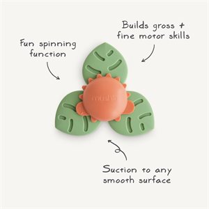 Mushie Suction Spinner Toy - Dino