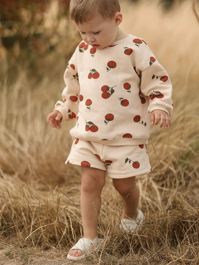 トップス organic zoo Tomato Sweatshirt 3-4y Tomato Sweatshirt – Pudgy Fingers