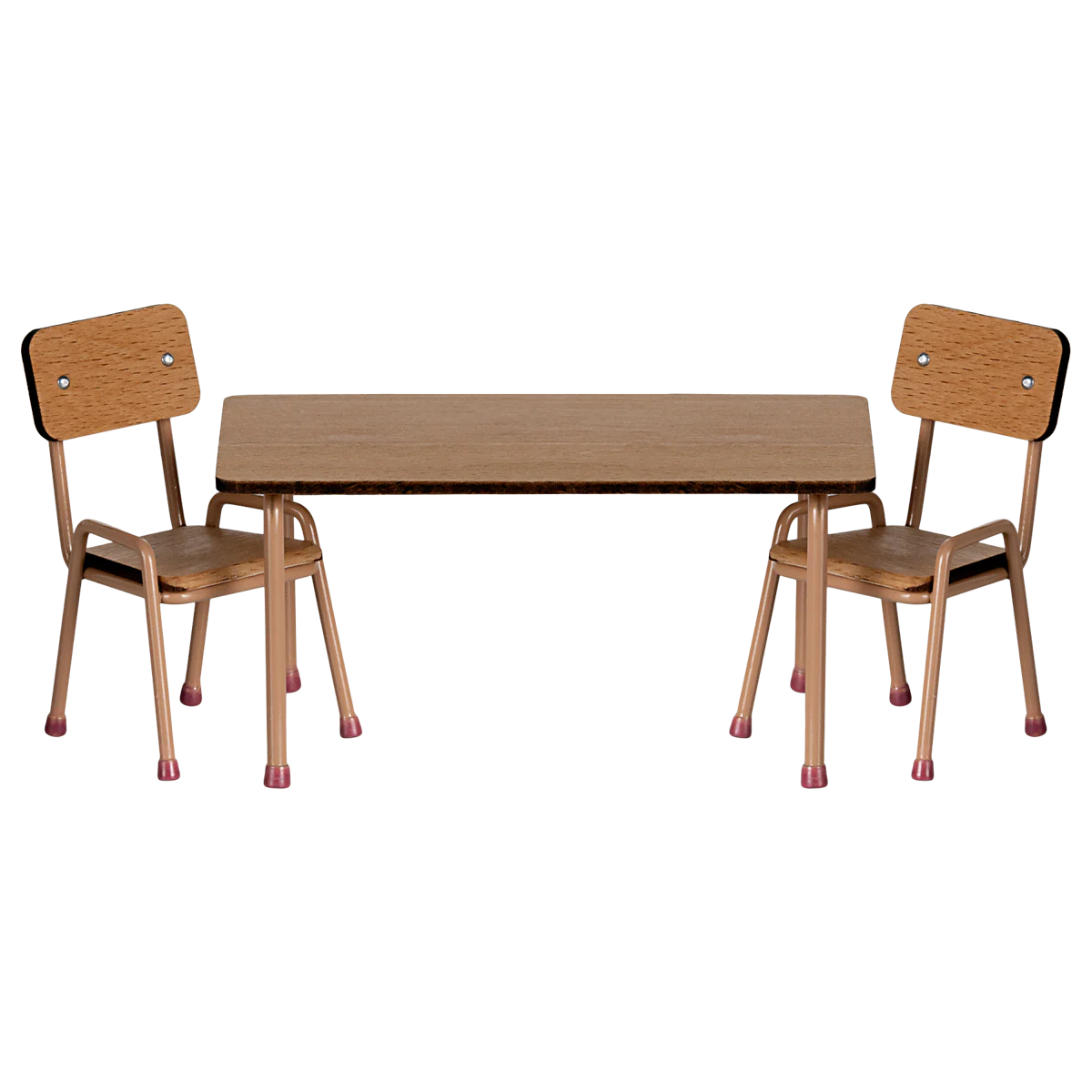 Maileg, Table and Chair Set, Mouse, Dark Powder