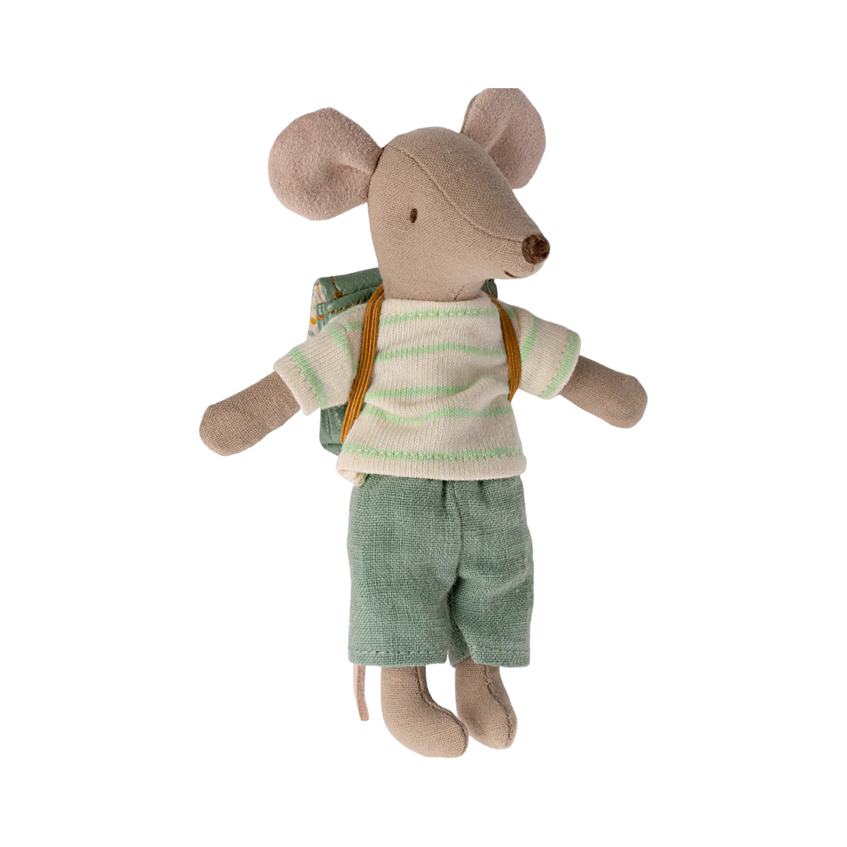 Maileg Mouse Tricycle Big Brother  with Bag - Green