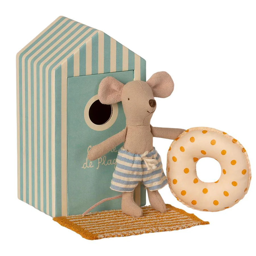 Maileg, Beach Mouse, Little Brother in Cabin