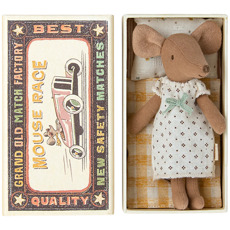 Maileg, Big Sister Mouse, Brown In Box