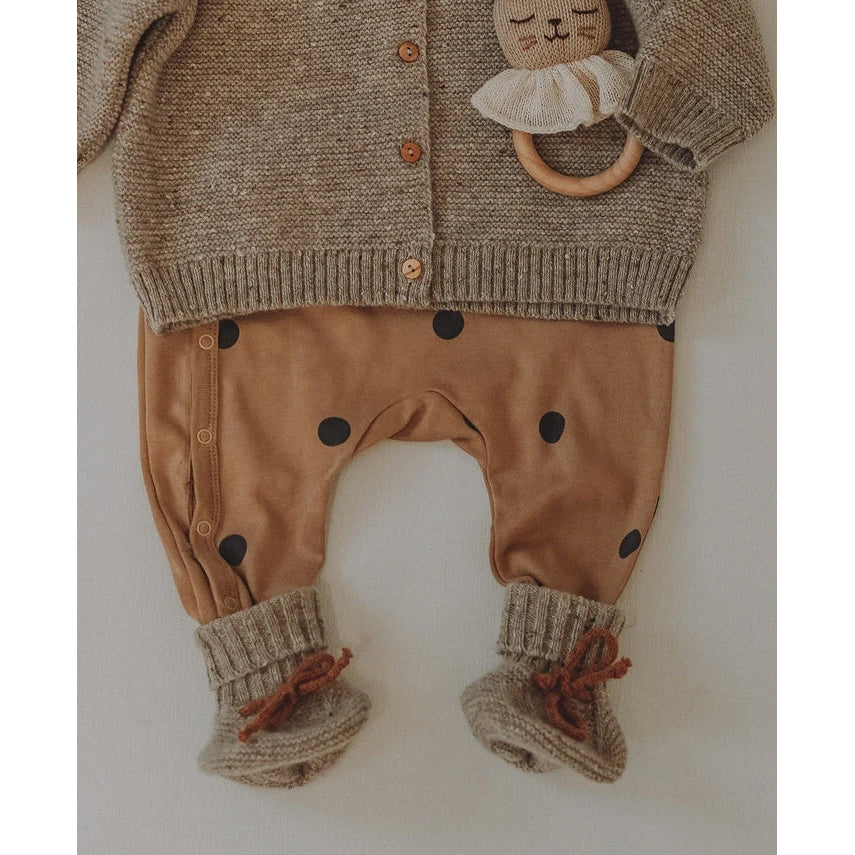 Baby Wool Booties Oatmeal