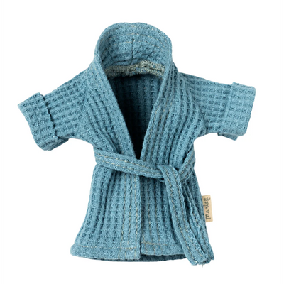 Maileg, Bathrobe, Mouse, Dusty Blue