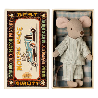 Maileg Mouse Big Brother Brown in box
