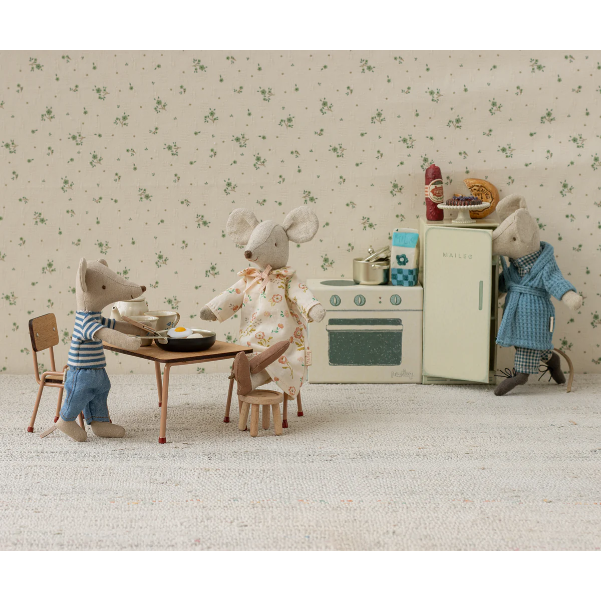 Maileg, Chair, Mouse, Dark Powder