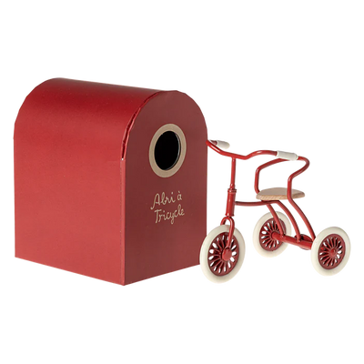 Maileg Mouse Tricycle Big Sister with Bag - Red