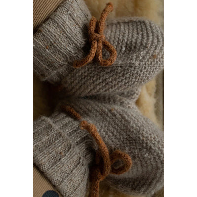 Baby Wool Booties Oatmeal