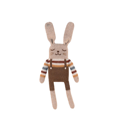 MAIN SAUVAGE BUNNY KNIT TOY - RAINBOW SWEATER