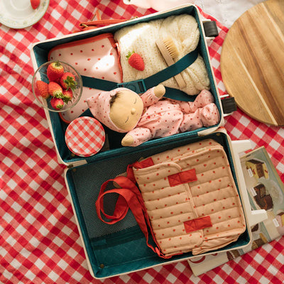 Carrie Convertible Changing Set Strawberry