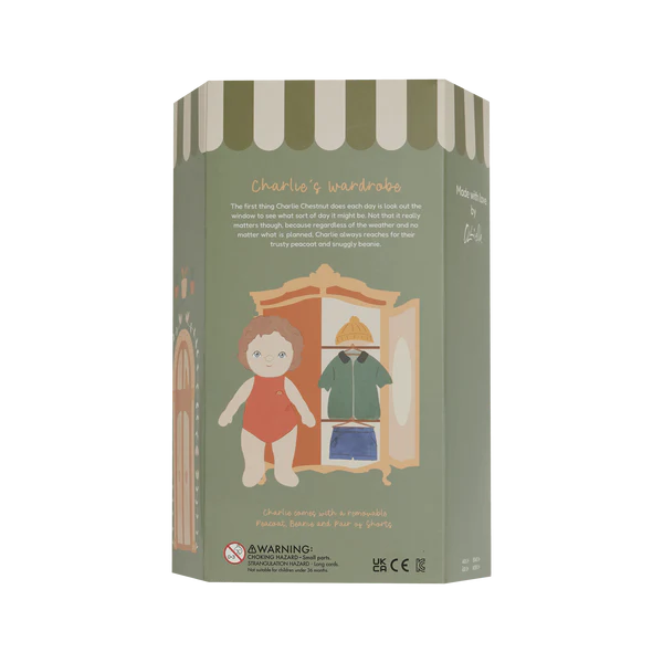 Dress Me Dinky Charlie Chestnut Green