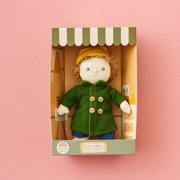 Dress Me Dinky Charlie Chestnut Green