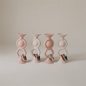 Mushie Suction Toy - HexaPop - Blush