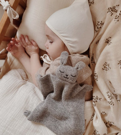 KNIT CUDDLE CLOTH - BUNNY GREY
