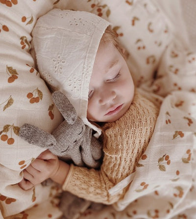 KNIT CUDDLE CLOTH - BUNNY GREY