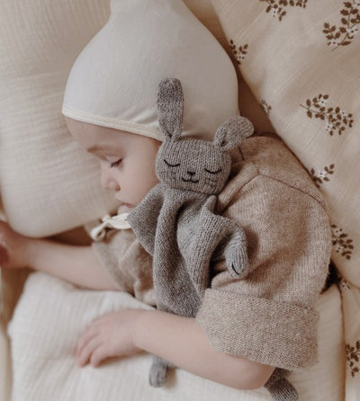 KNIT CUDDLE CLOTH - BUNNY GREY