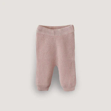 Chunky Knit Pants Blush