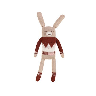 MAIN SAUVAGE BUNNY KNIT TOY - SIENNA JACQUARD SWEATER