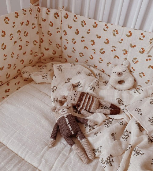 TEDDY KNIT TOY - MOCHA ROMPER