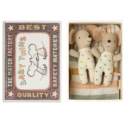 Maileg Mice Twins Baby in Box