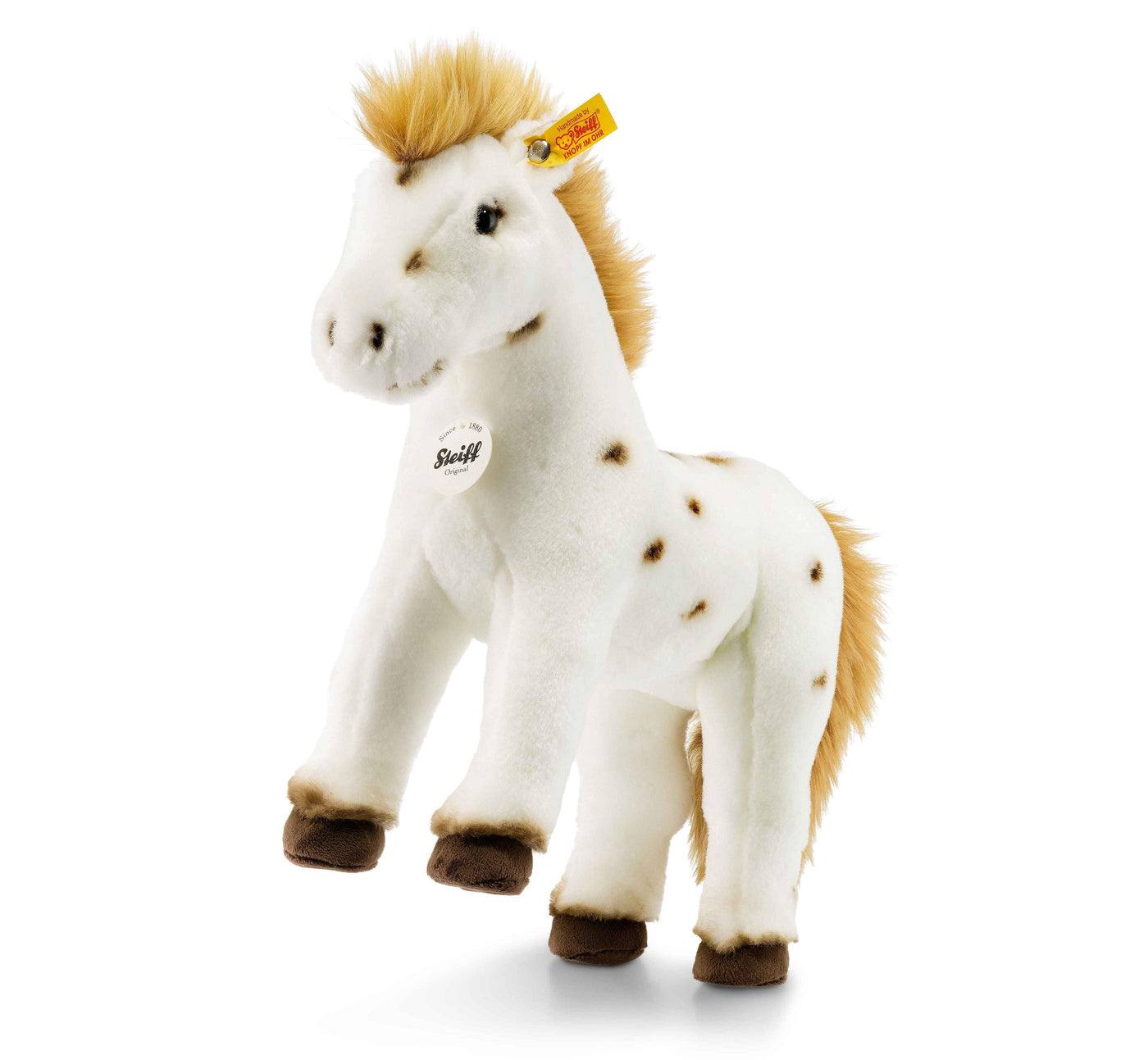 Spotty Horse White/Brown 30cm - Pudgy Fingers
