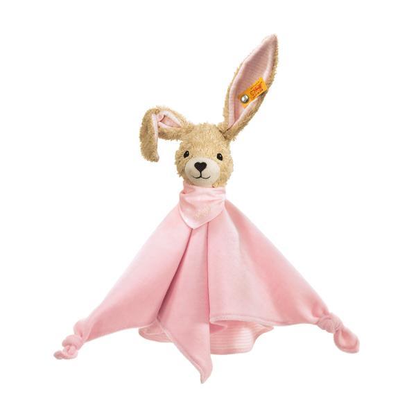Hoppel Rabbit Comforter - Pink 28cm - Pudgy Fingers