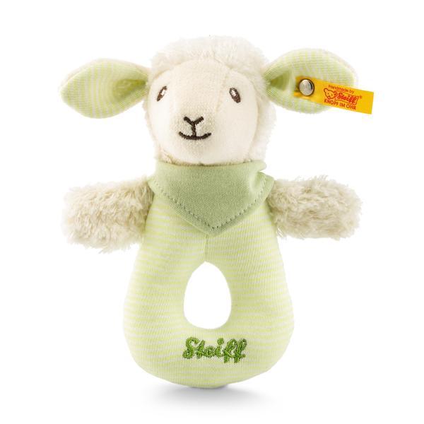 Lenny Lamb Grip Toy with Rattle 15cm - Pudgy Fingers