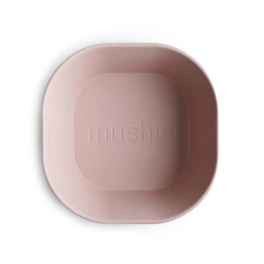 Square Dinnerware Bowl (set of 2) - Blush - Pudgy Fingers