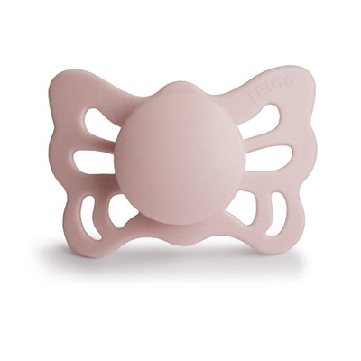 FRIGG Anatomical Butterfly Silicone Pacifier (Blush) - Pudgy Fingers
