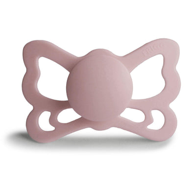 FRIGG Anatomical Butterfly Silicone Pacifier (Blush) - Pudgy Fingers