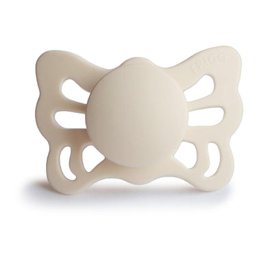 FRIGG Anatomical Butterfly Silicone Pacifier (Cream) - Pudgy Fingers