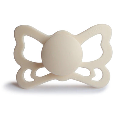 FRIGG Anatomical Butterfly Silicone Pacifier (Cream) - Pudgy Fingers