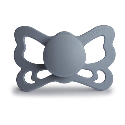 FRIGG Anatomical Butterfly Silicone Pacifier (Great Grey) - Pudgy Fingers