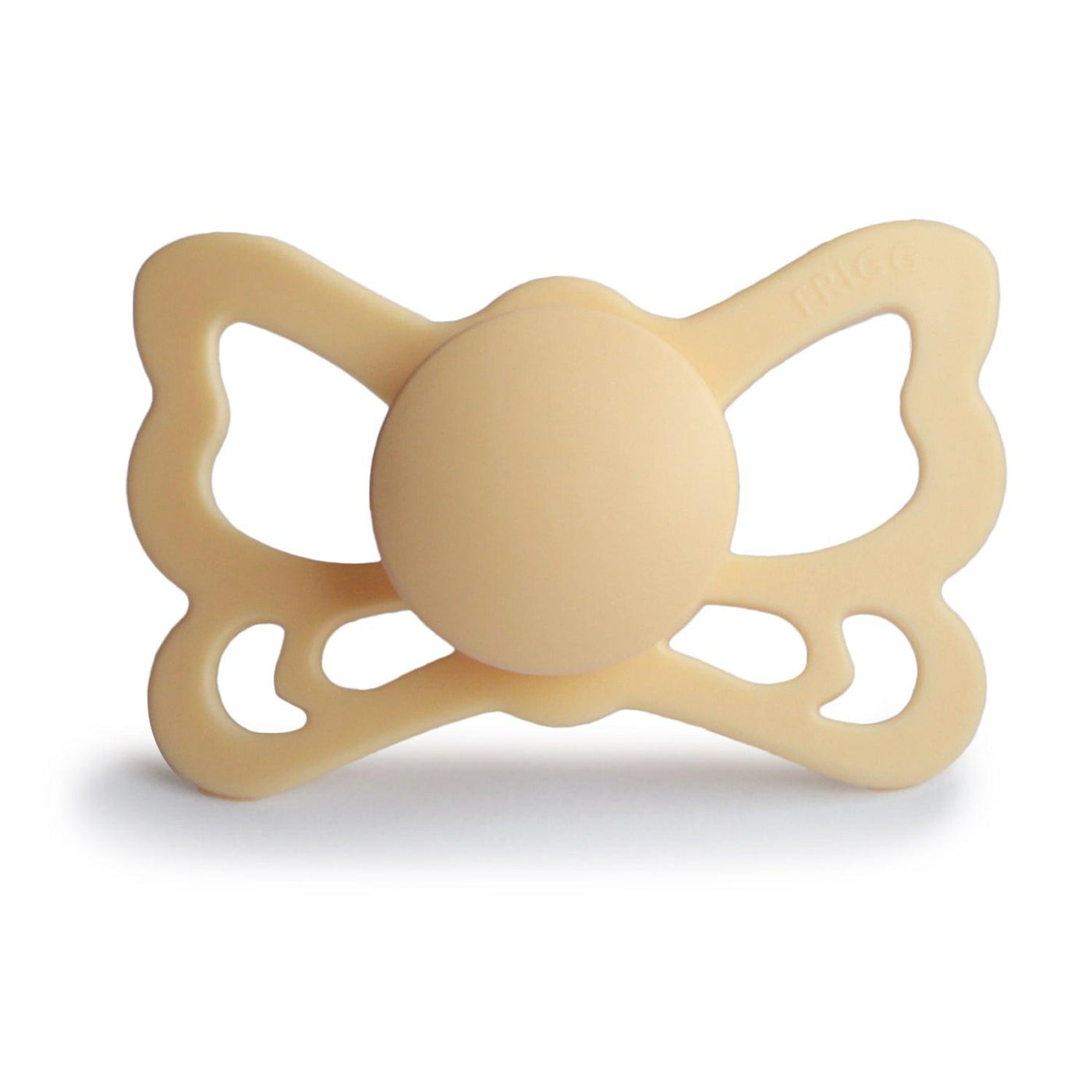 FRIGG Anatomical Butterfly Silicone Pacifier (Pale Daffodil) - Pudgy Fingers