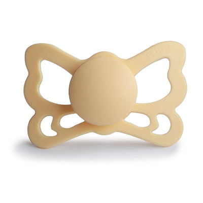 FRIGG Anatomical Butterfly Silicone Pacifier (Pale Daffodil) - Pudgy Fingers