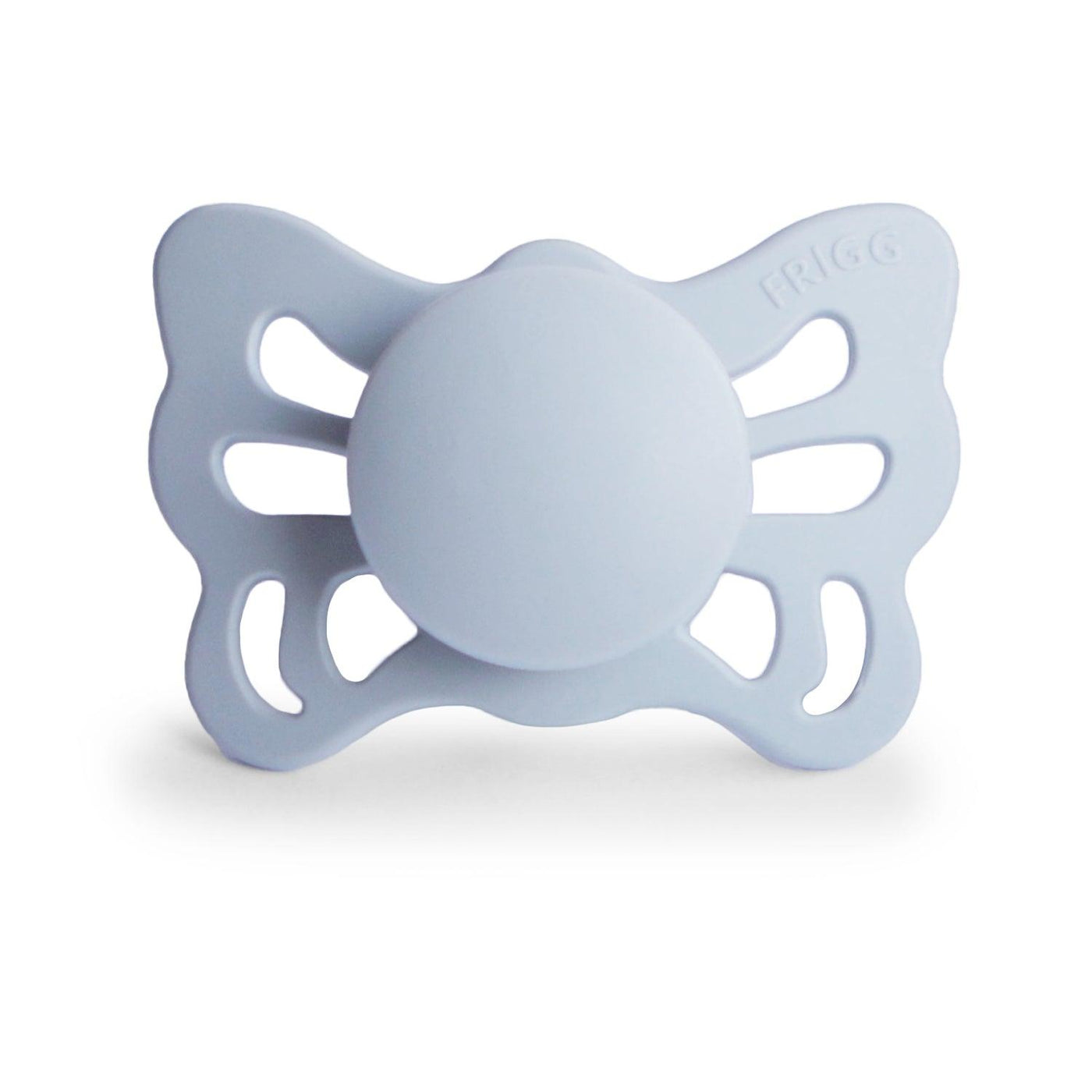 FRIGG Anatomical Butterfly Silicone Pacifier (Powder Blue) - Pudgy Fingers