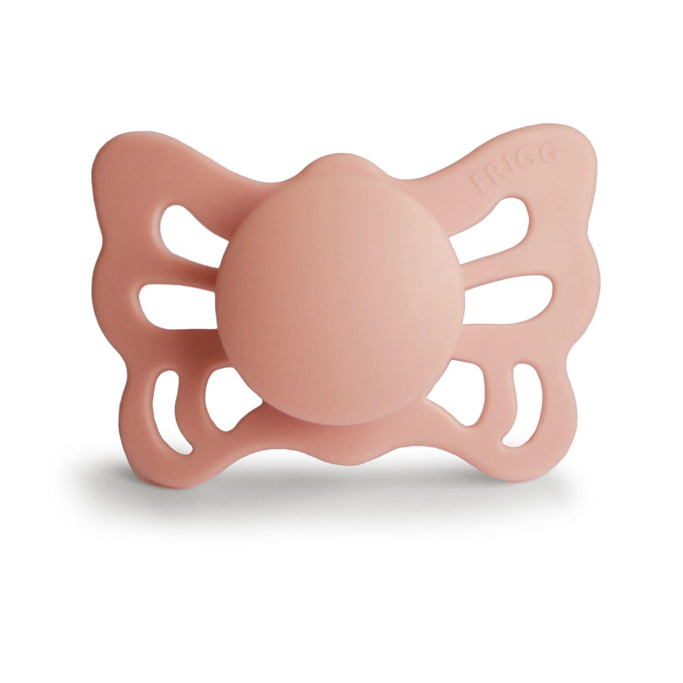 FRIGG Anatomical Butterfly Silicone Pacifier (Peach) - Pudgy Fingers