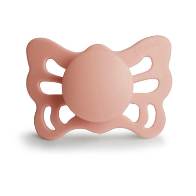 FRIGG Anatomical Butterfly Silicone Pacifier (Peach) - Pudgy Fingers