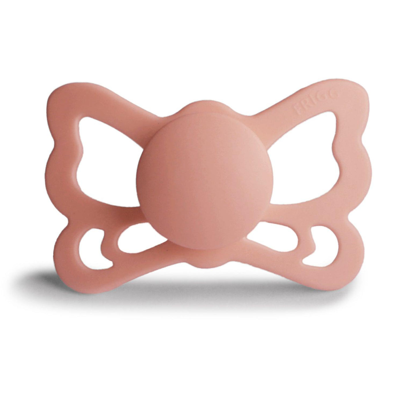 FRIGG Anatomical Butterfly Silicone Pacifier (Peach) - Pudgy Fingers