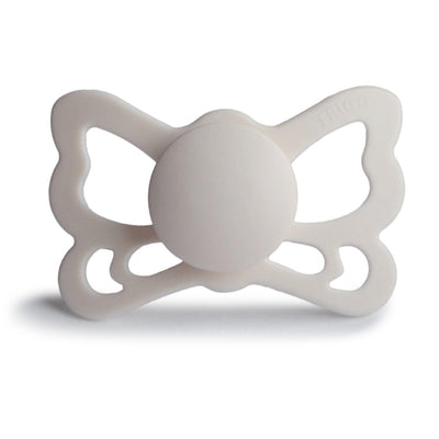 FRIGG Anatomical Butterfly Silicone Pacifier (Silver Grey) - Pudgy Fingers