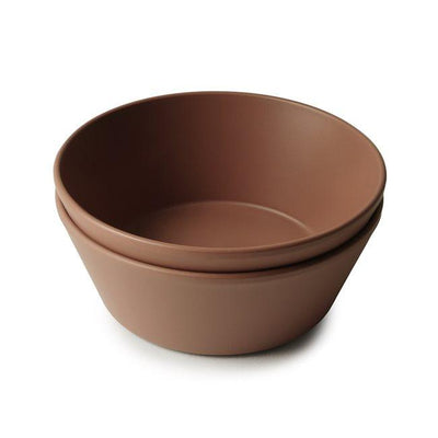 Round Dinnerware Bowl (set of 2) - Caramel - Pudgy Fingers
